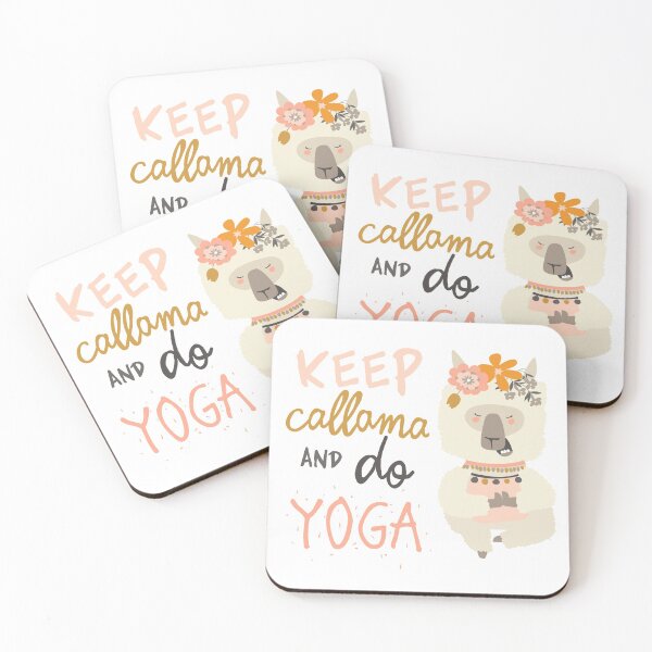 Item preview, Keep Ca-Llama And Do Yoga designed and sold by MaddFictional.