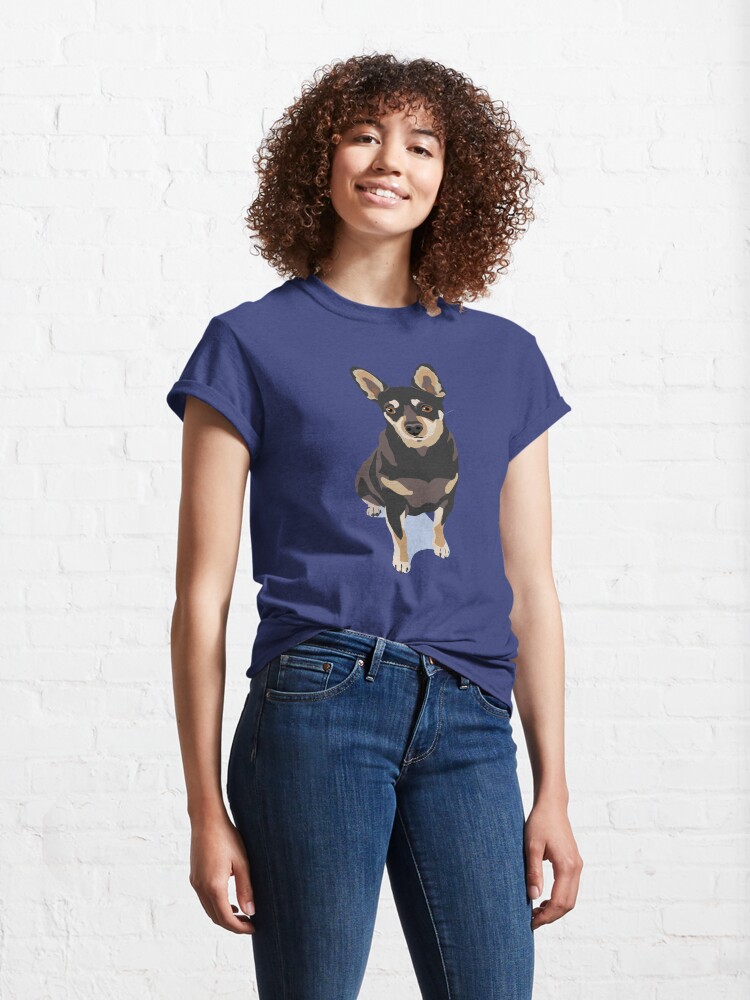 Alternate view of Mr. Mouse the Chihuahua Dog Classic T-Shirt