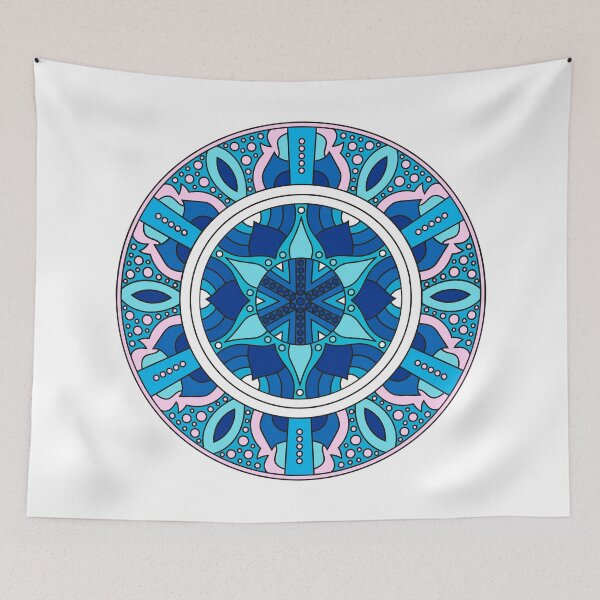 Item preview, Mandala circular celeste designed and sold by Hangrid-Work.