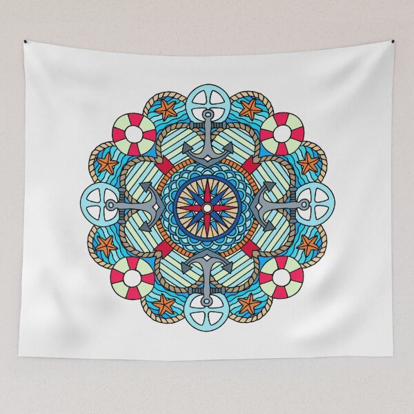 Item preview, Marine mandala designed and sold by Hangrid-Work.