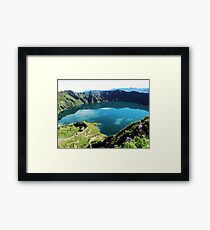 Laguna Quilotoa - Ecuador´s Volcanic Lake Framed Print