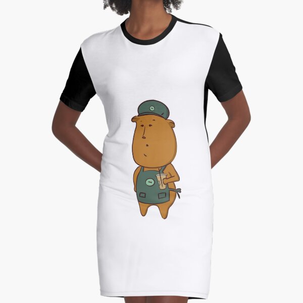 Oso cafetero Vestido camiseta