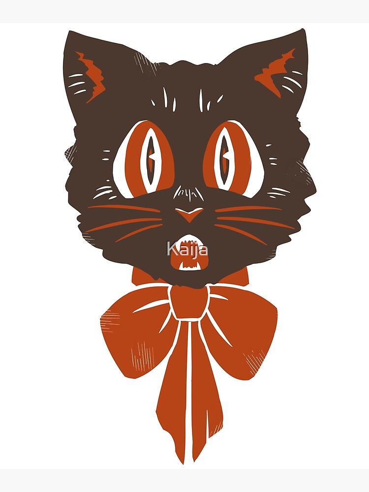 Scaredy Cat Sticker for Sale by Kaija