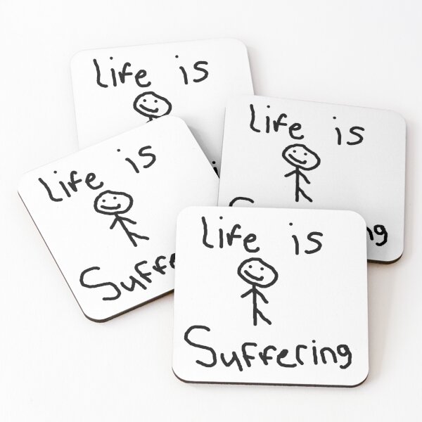 Item preview, Life is suffering CallMeCarson designed and sold by TrashyJewels.