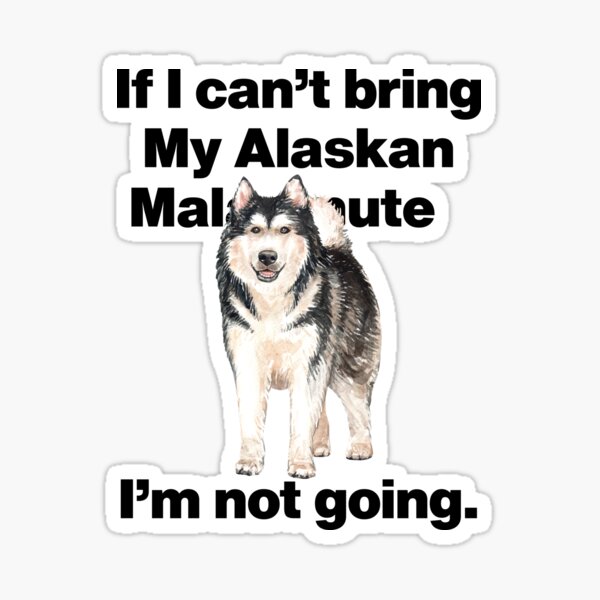 If I want to know Alaska Malamute Malamute sticker Cute malamute gift Malamute dad,malamute lover decal Malamute mom malamute stickers