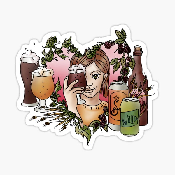 Wild Beer Lover Sticker