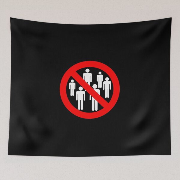 Item preview, No Crowds Social Distancing designed and sold by Spartawolf.