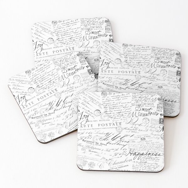 Item preview, Black And White Vintage Lettering designed and sold by artsandsoul.