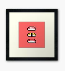 Pixel Nigiri Sushi Framed Print