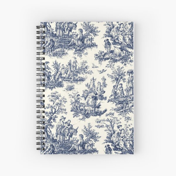 Item preview, NOMADES Artsy vintage Toile de Jouy - Navy and white designed and sold by Nomades.