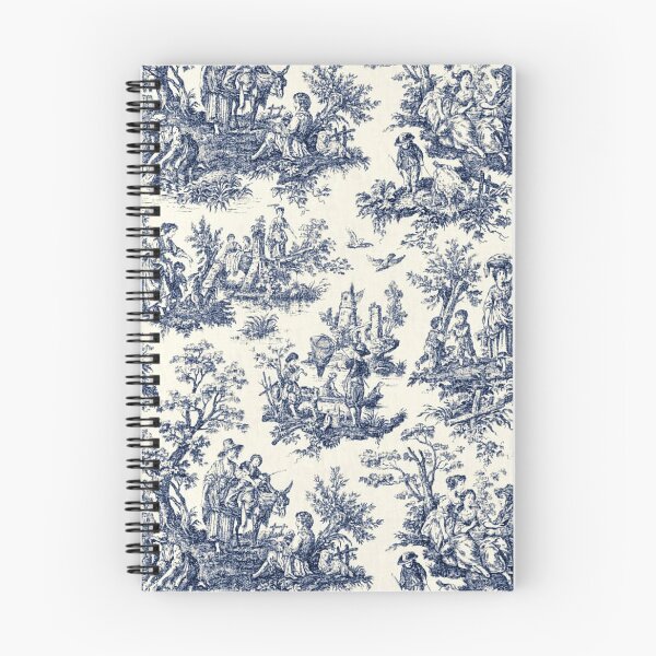 Item preview, NOMADES Artsy vintage Toile de Jouy - Navy and white designed and sold by Nomades.