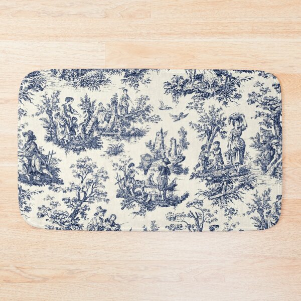 Item preview, NOMADES Artsy vintage Toile de Jouy - Navy and white designed and sold by Nomades.
