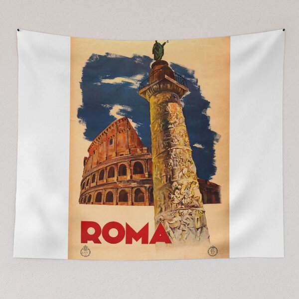 Item preview, Roma vintage travel poster designed and sold by stickart-marek.