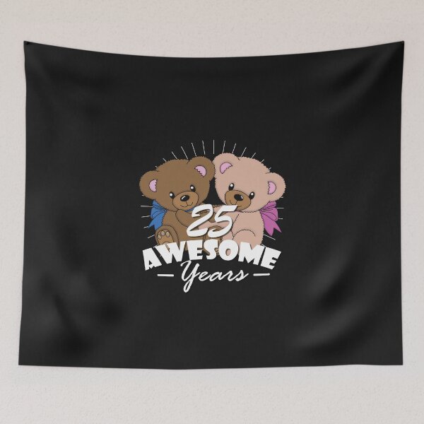 Item preview, 25 awesome years! Silver wedding designed and sold by Cutebutfunny.
