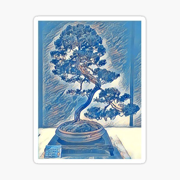 Bonsai Blue Juniper Sticker