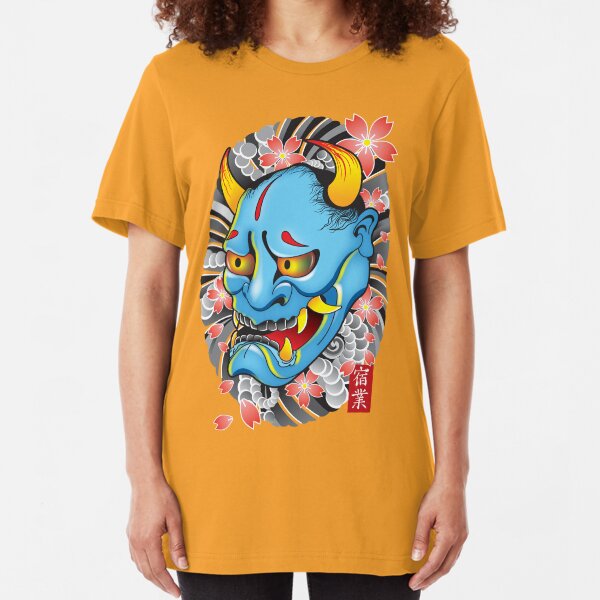 Hanya Demon Mask Slim Fit T-Shirt