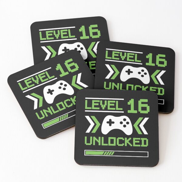 Item preview, Level 16 unlocked - 16th birthday Gamer shirt designed and sold by Gerald Waters.