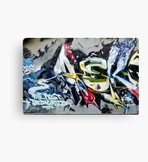 Abstract Graffiti on the textured wall Canvas Print