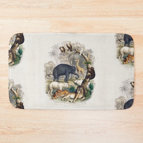 Item preview, Assorted mammals vintage poster art designed and sold by Vintage Designs +.