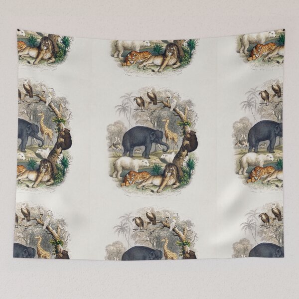 Item preview, Assorted mammals vintage poster art designed and sold by Vintage Designs +.
