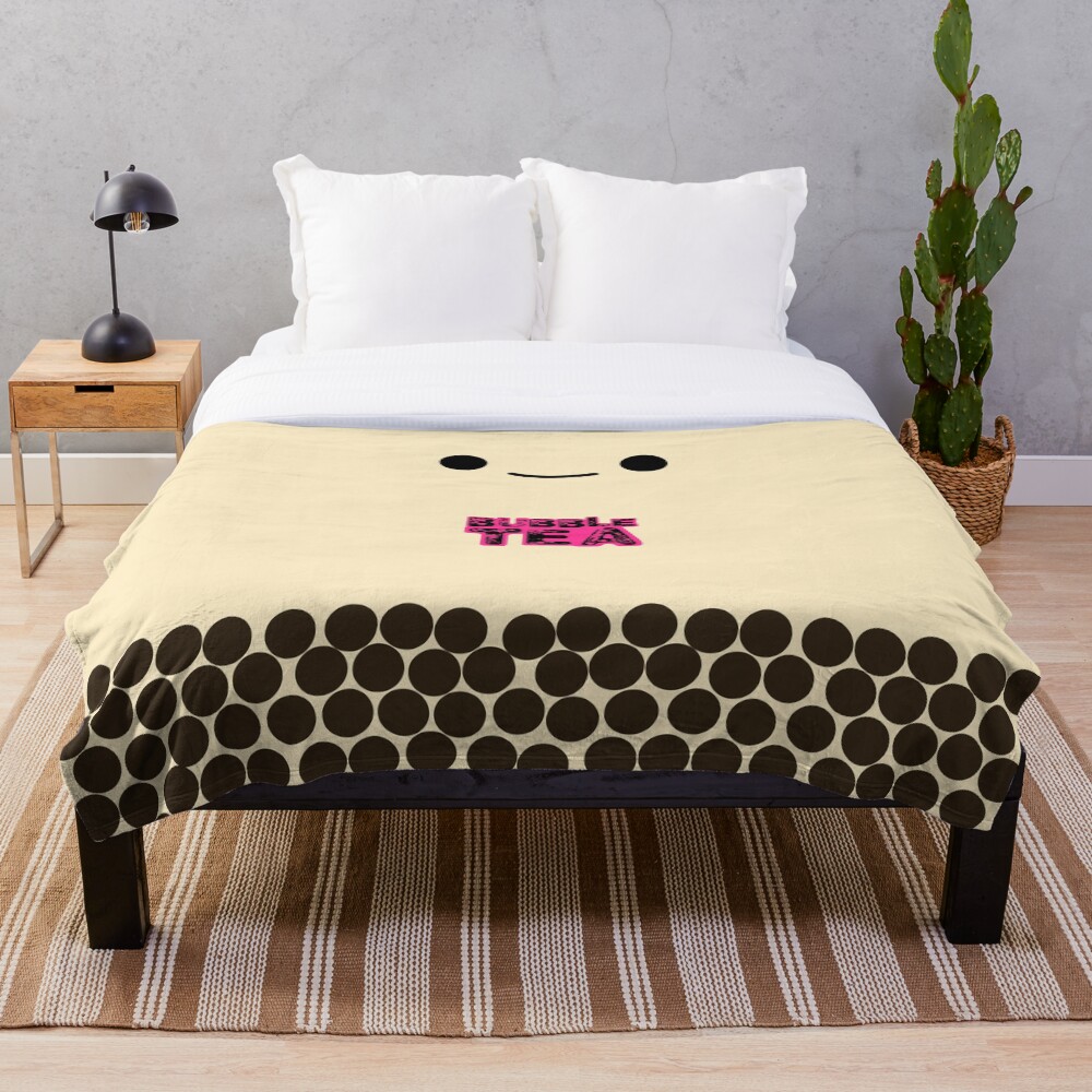 "Bubble Tea" Throw Blanket for Sale by chimerax Redbubble