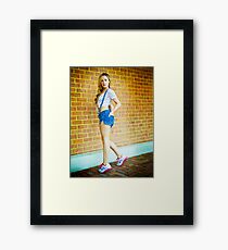 Tina-Overalls-7 Framed Print