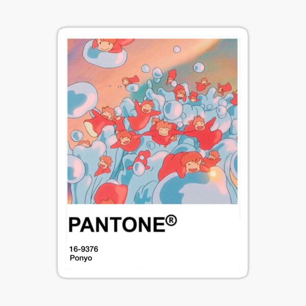 Pantone kawaii anime sticker Sticker