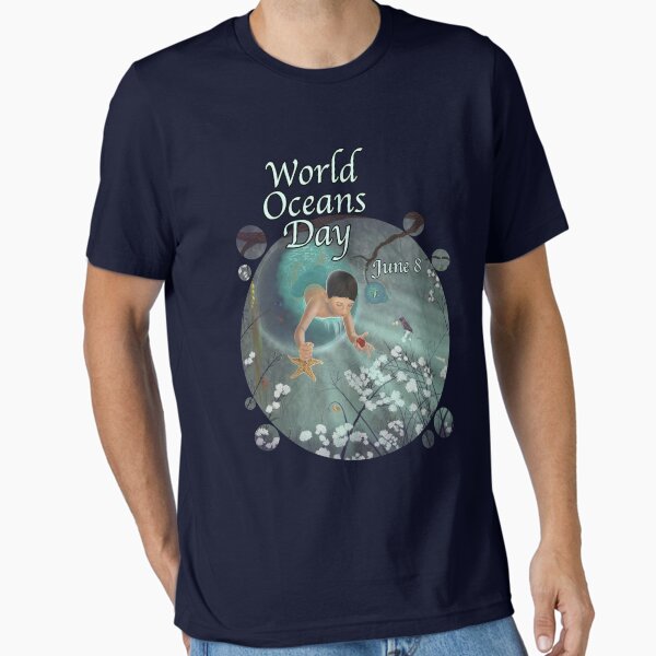 Keepsakes of the Ocean - World Oceans Day - Bubble cut Essential T-Shirt