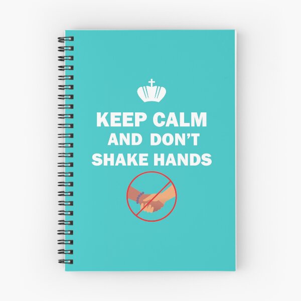 Item preview, Keep Calm and Don't Shake Hands Safety Message Hygiene & Prevention Diseases designed and sold by FunnySunny T-Shirts.