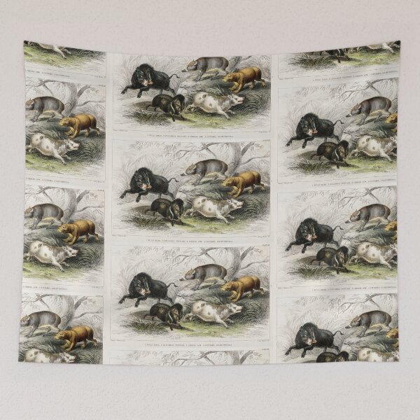 Item preview, Species of pig and Boar Animals vintage illustration  designed and sold by Vintage Designs +.