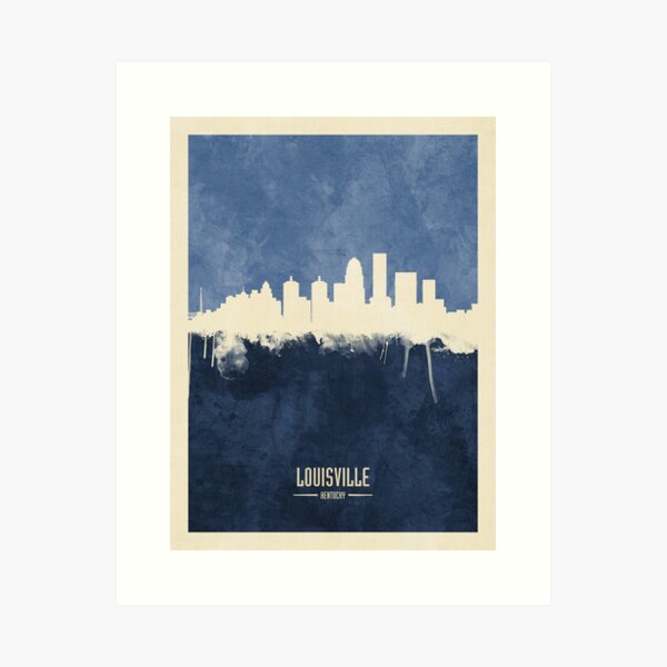 Item preview, Louisville Kentucky City Skyline designed and sold by ArtPrints.