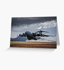 C 17 Globemaster Greeting Card