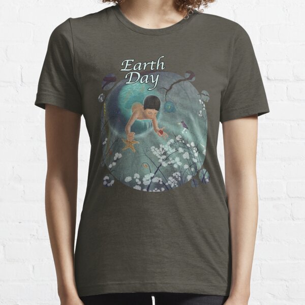 Keepsakes of the Ocean - Earth Day - Bubble cut Essential T-Shirt