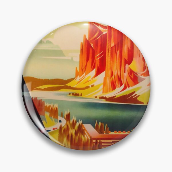 Item preview, ete dans les dolomites vintage travel poster designed and sold by stickart-marek.