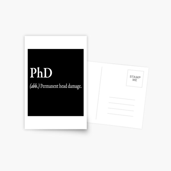 PhD (.abb) Permanent head damage Photographic Print for Sale by