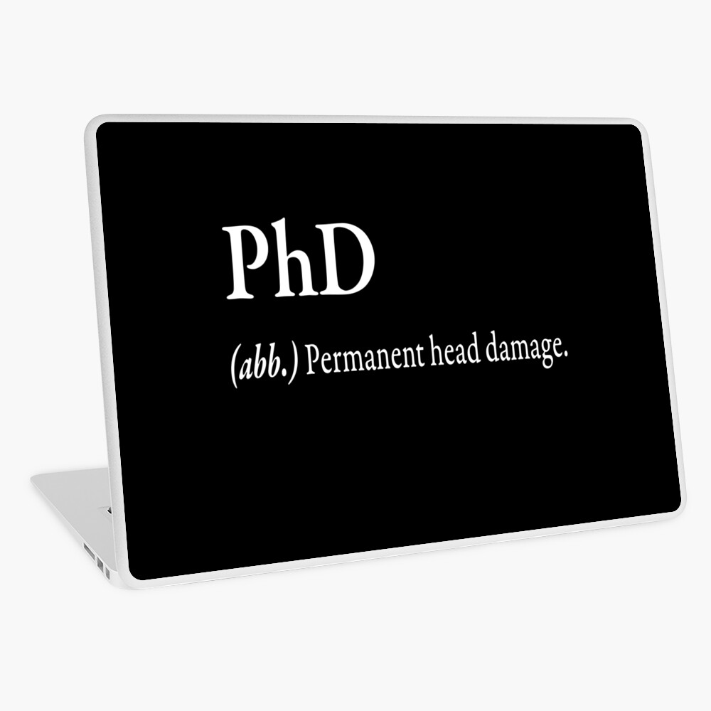 PhD (.abb) Permanent head damage Photographic Print for Sale by