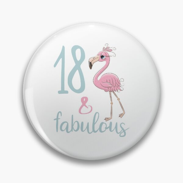 Item preview, Fabulous 18th Birthday Flamingo Outfit For Girls 18 Year Old Bday Party Gift  designed and sold by FunnySunny T-Shirts.