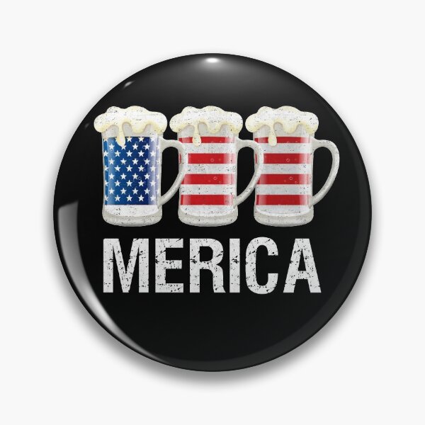 Item preview, Merica Beer American Flag Vintage Style 4th of July Gift designed and sold by MerchK1ng.