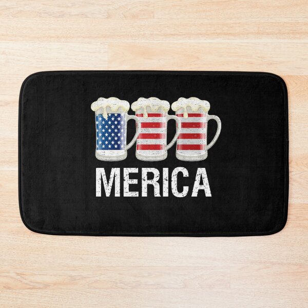 Item preview, Merica Beer American Flag Vintage Style 4th of July Gift designed and sold by MerchK1ng.