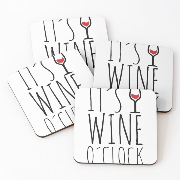 Item preview, It Is Wine O'Clock wine lover wine drinker red wine glass designed and sold by Onair555.