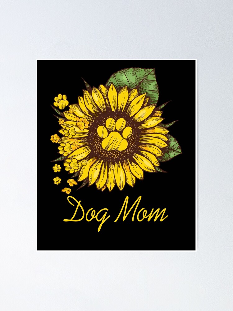 dog mom sunflower