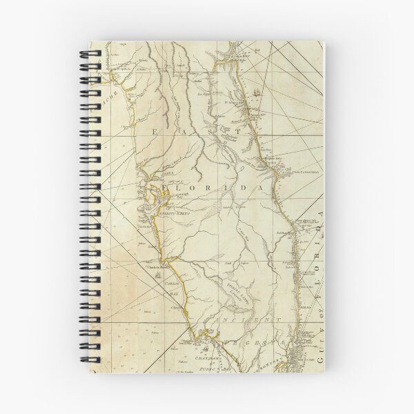 Item preview, Vintage Map of Florida and The Bahamas (1776) designed and sold by BravuraMedia.