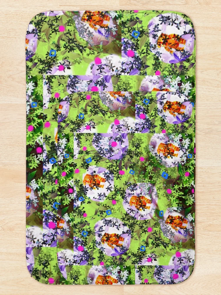 Thumbnail 5 of 6, Bath Mat, Spring Bot designed and sold by LBionicArt.
