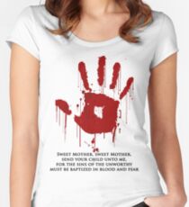 AWESOME Dark Brotherhood Black Sacrament! Women's Fitted Scoop T-Shirt