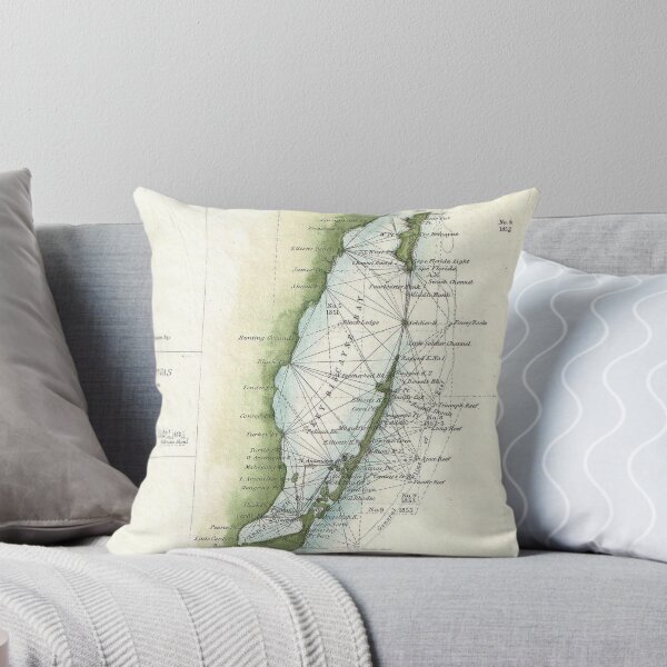 Item preview, Vintage Map of The Keys of Florida (1853) designed and sold by BravuraMedia.