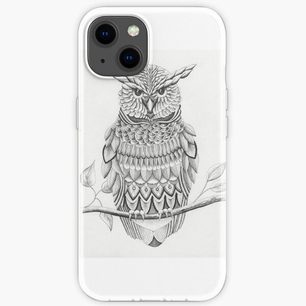 Owl (Ink) iPhone Soft Case