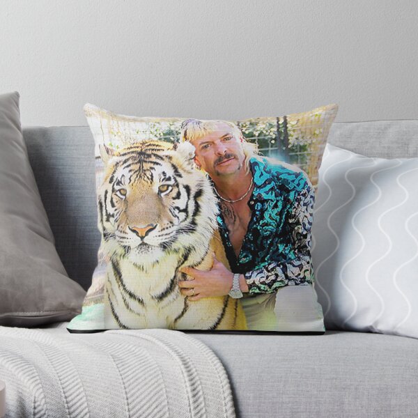 Joe Exotic Tiger King Funny Raglan Throw Pillow