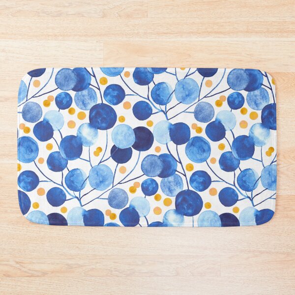 Item preview, Pompom Plants in Cobalt & Gold  designed and sold by TigaTiga.