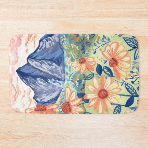 Item preview, Daisy Gouache Mountain Landscape  designed and sold by TigaTiga.