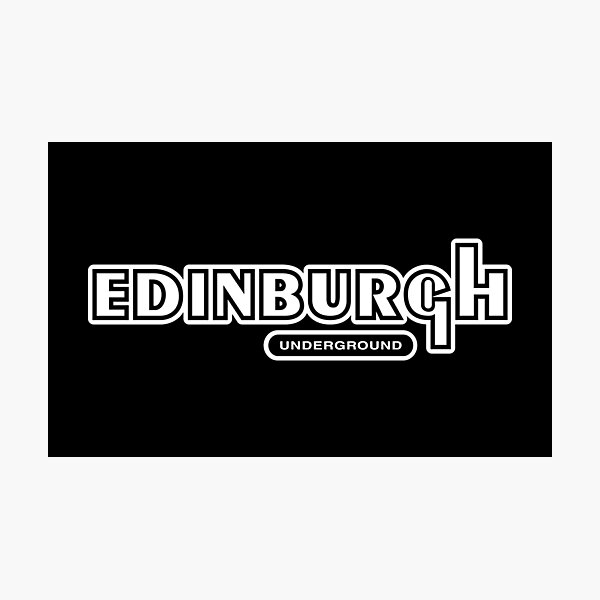 Item preview, Edinburgh Underground (white text) designed and sold by futurytmi.